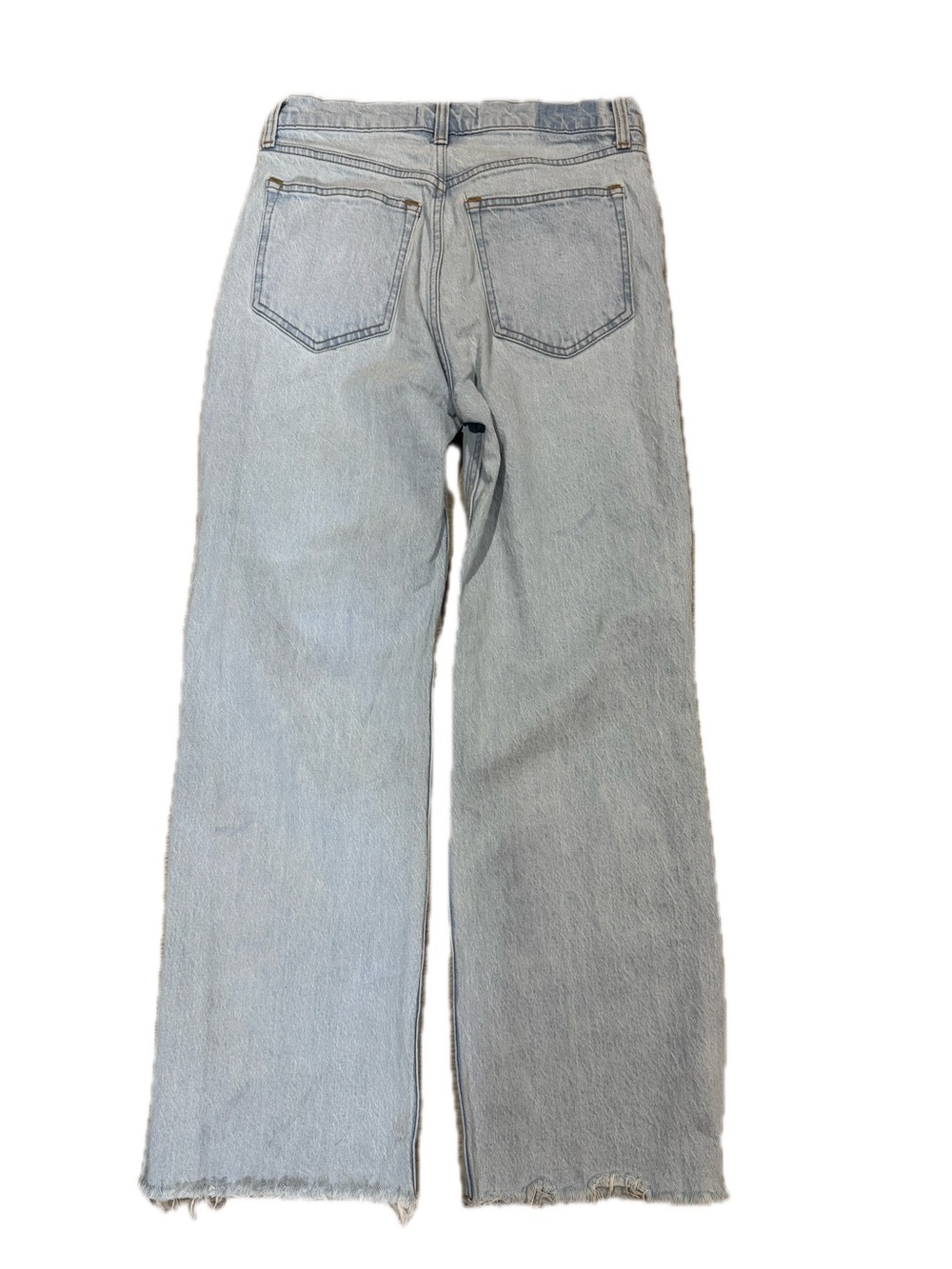 Abercrombie & Fitch The 90’s Relaxed High-rise Distressed Straight-Leg Jeans - Picture 7 of 8